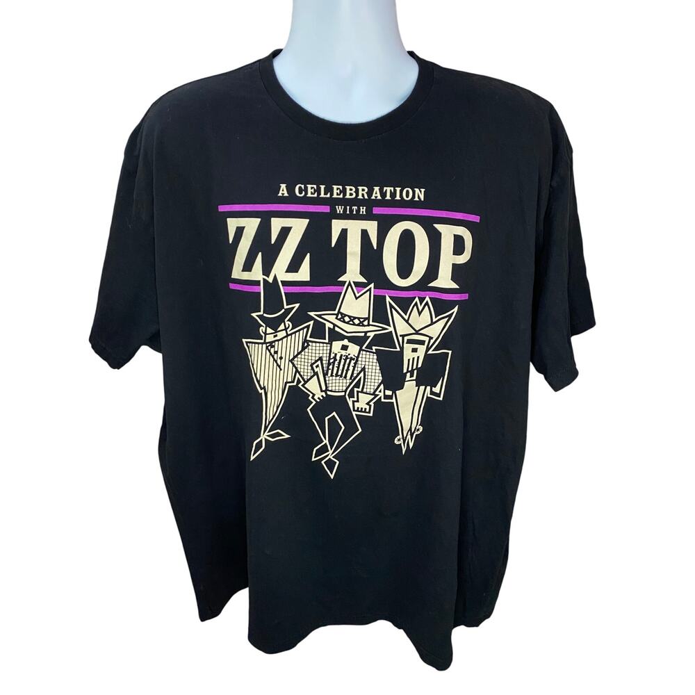 ZZ Top Tour T-Shirt Men’s 3XL A Celebration With ZZ Top 2021 Graphic Band Tee